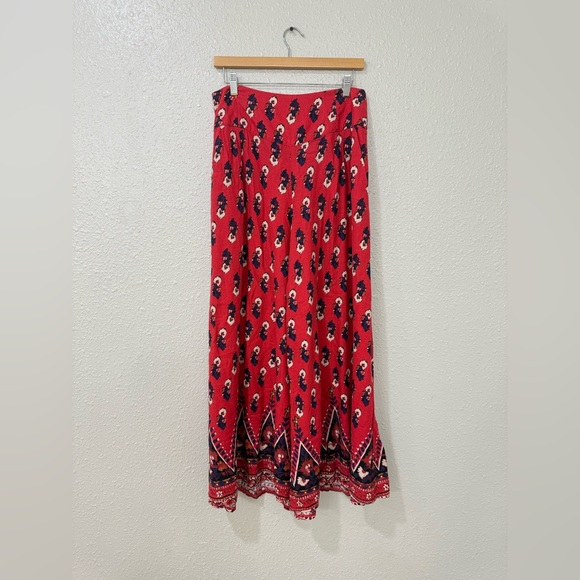 Free People Pink Floral Ultra Wide Leg Pants Size M - Picture 2 of 12